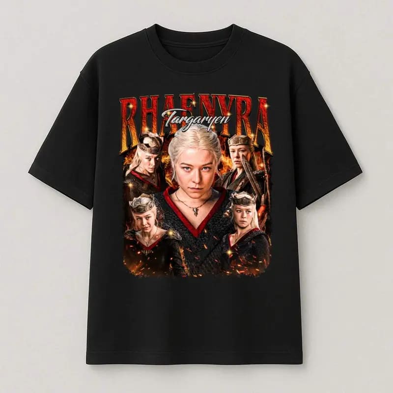Rhaenyra Targaryen T-Shirt, House Of Dragon Movie