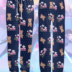Alternative view of Rumi’s Choo Choo Train – Satin Long Pajamas Pants