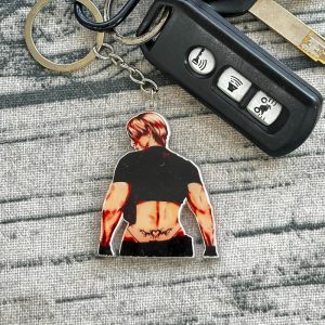 Loen Kenneddy Acrylic Keychain, Resident EviI Inspired Keychain, Leon Kennedy Charm Gift For Fans - Image 5