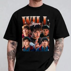 Retro Will Byers Version 2 T-Shirt, Strangerthings Movie