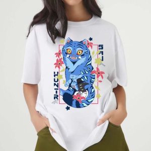Derpy Blue Tiger Kpop Demon Hunters T-shirt