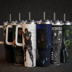 Chris Redfield Resindent Evil 40oz Tumbler, Gift For Fans