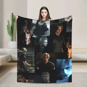 Leon Kennedy Resident Evils Blanket Quality Soft Warm - Image 5