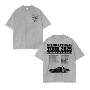 Kendrick Lamar SZA Grand National Tour 2025 T-Shirt – Vintage Wash Unisex Concert Tee - Image 3