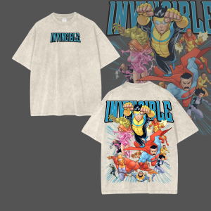 Alternative view of Vintage Invincible TV Show Mark Invincible Comfort Color Shirt Ver 2 - Superhero Fan Gift