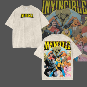 Alternative view of Vintage Invincible TV Show Mark Invincible Comfort Color Shirt - Superhero Fan Gift
