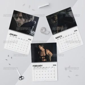 Alternative view of Version 2 A Year Of Leon Kennedy 2026 Calendar