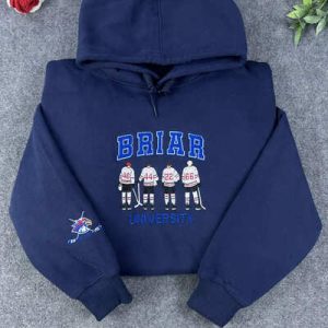 Alternative view of Briar University Embroidered Sweatshirt/ Hoodie, Briar U Embroidered Sweater