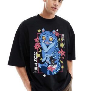 Alternative view of Derpy Blue Tiger Kpop Demon Hunters T-shirt