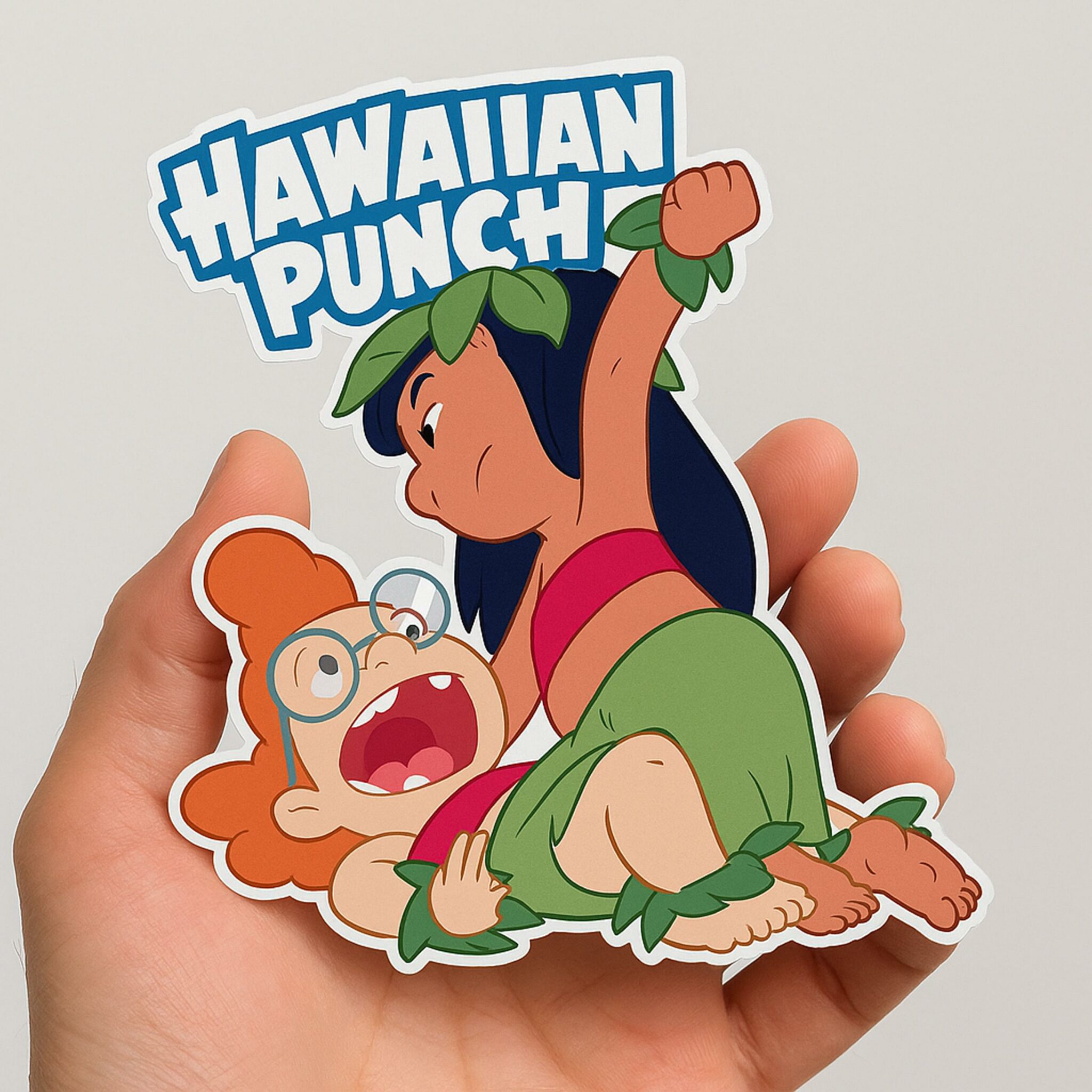 Hawaiian Punch Island Girls Sticker Magnet - Image 2