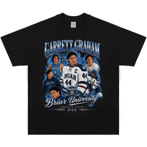 Vintage Garrett Graham T-Shirt, Vintage Hockey Bootleg Shirt, Briar University Hawks