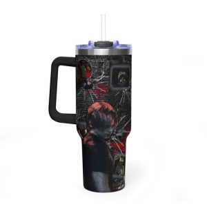 Leon Kennedy 40oz Tumbler, Gift For Fans - Image 3