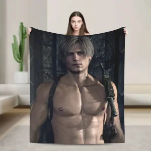 Leon Kennedy Resident Evils Blanket Quality Soft Warm