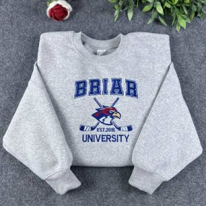 Briar University Logo Embroidered Sweatshirt, Briar U Embroidered Hoodie, Off Campus Series Bookish