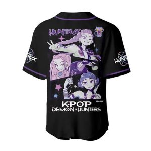 Huntrix Kpop Demon Hunters – Jersey Baseball Shirt - Image 3