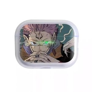 Anime Sukuna AirPods Case - Soft Transparent Cover for AirPods Pro 2/3, AirPods 2/3/4/5 - Image 4