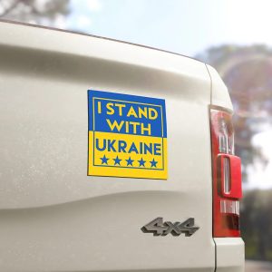 Alternative view of Support Ukraine Sticker – Show Your Solidarity With Ukraine | Premium Quality Vinyl Sticker