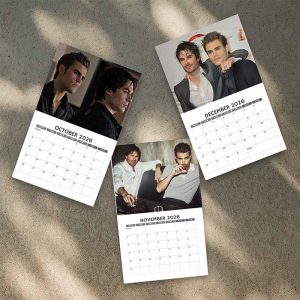A Year Of Damon and Stefan 2026/2027 Calendar | Home Decor, Office Decor, Retro Movie Fan Gift - Image 5
