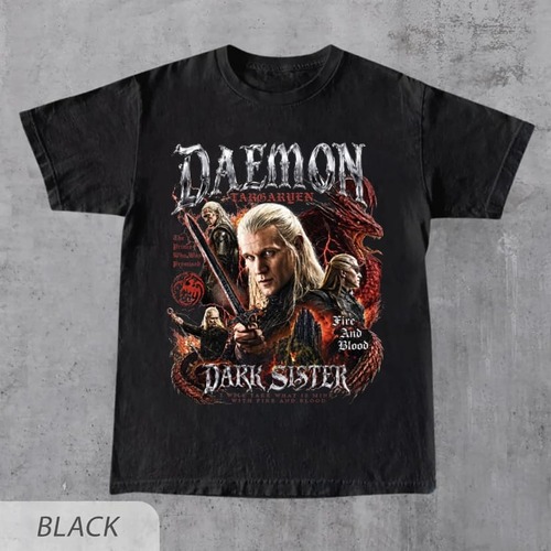 Daemon Targaryen Dark Sister T-Shirt, House Of Dragon Movie