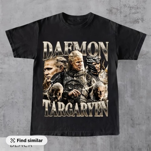 Daemon Targaryen Bootleg Version 2 T-Shirt, HOTD Movie - Image 2