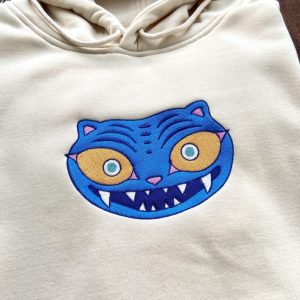 Alternative view of Derby Blue Tiger  Hoodie, Sweatshirt