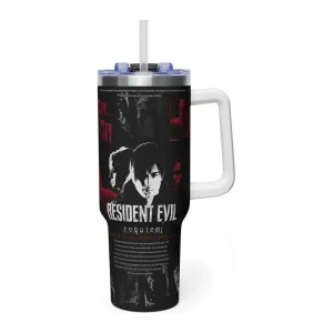 Leon Kennedy 40 Oz Tumbler, Game Lover Must Have Resident EviII 40 Oz Tumbler - Image 8