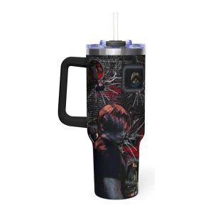 Alternative view of Leon Kennedy 40 Oz Tumbler, Game Lover Must Have Resident EviII 40 Oz Tumbler