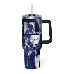 Leon Kennedy 40 Oz Tumbler, Game Lover Must Have Resident EviII 40 Oz Tumbler - Image 5