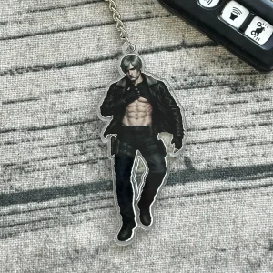 Loen Kenneddy Acrylic Keychain, Resident EviI Inspired Keychain, Leon Kennedy Charm Gift For Fans - Image 3