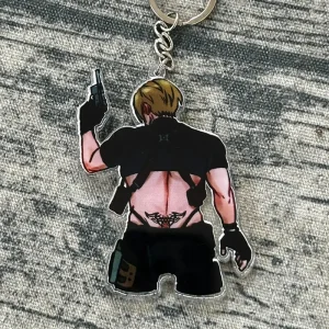 Loen Kenneddy Acrylic Keychain, Resident EviI Inspired Keychain, Leon Kennedy Charm Gift For Fans - Image 4