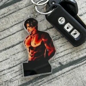 Loen Kenneddy Acrylic Keychain, Resident EviI Inspired Keychain, Leon Kennedy Charm Gift For Fans - Image 7