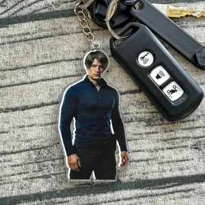 Loen Kenneddy Acrylic Keychain, Resident EviI Inspired Keychain, Leon Kennedy Charm Gift For Fans - Image 6