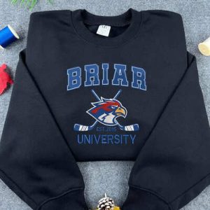 Alternative view of Briar University Logo Embroidered Sweatshirt, Briar U Embroidered Hoodie, Off Campus Series Bookish