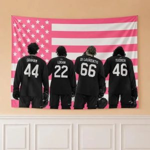 Alternative view of Off Campus Flag, Gift For Fans, Hockey Romance Series, Briar University Hawks