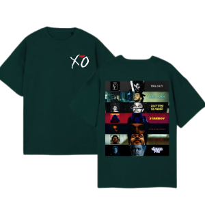 Alternative view of The Weeknd Album Cover T-Shirt – XO Fan Tour Merch “Hurry Up Tomorrow" V1