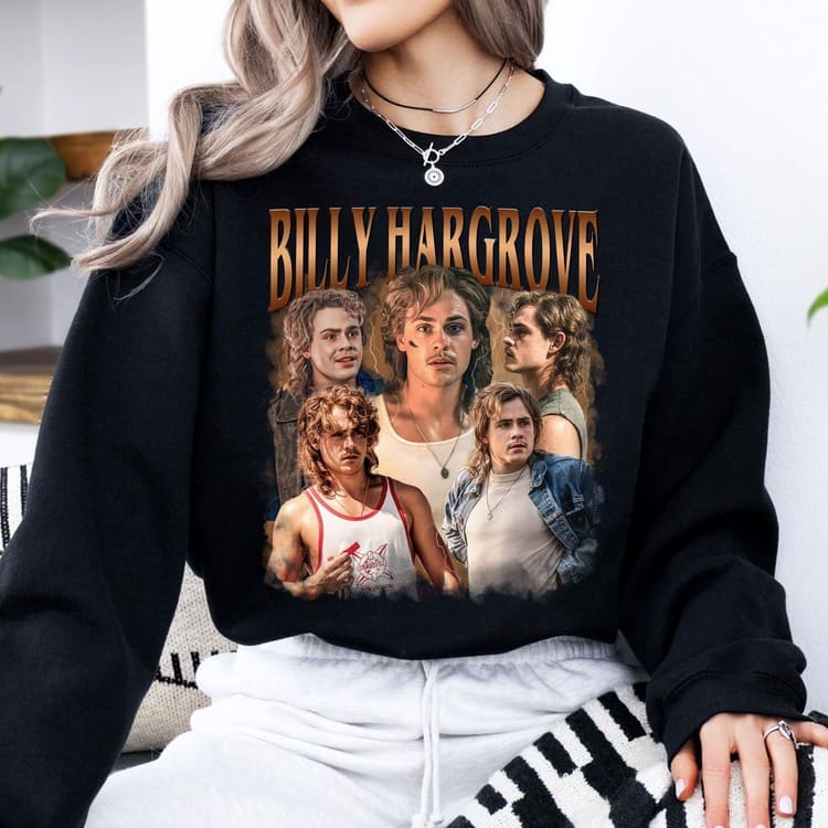 Billy Hargrove T-Shirt, Strangerthings Movie - Image 2