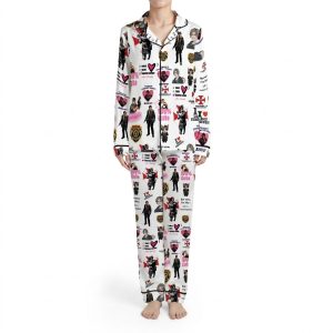 Leon Kennedy Resident Evil Satin Pajamas Set, Resident Evil - Image 3