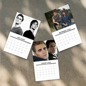 A Year Of Damon and Stefan 2026/2027 Calendar | Home Decor, Office Decor, Retro Movie Fan Gift - Image 4