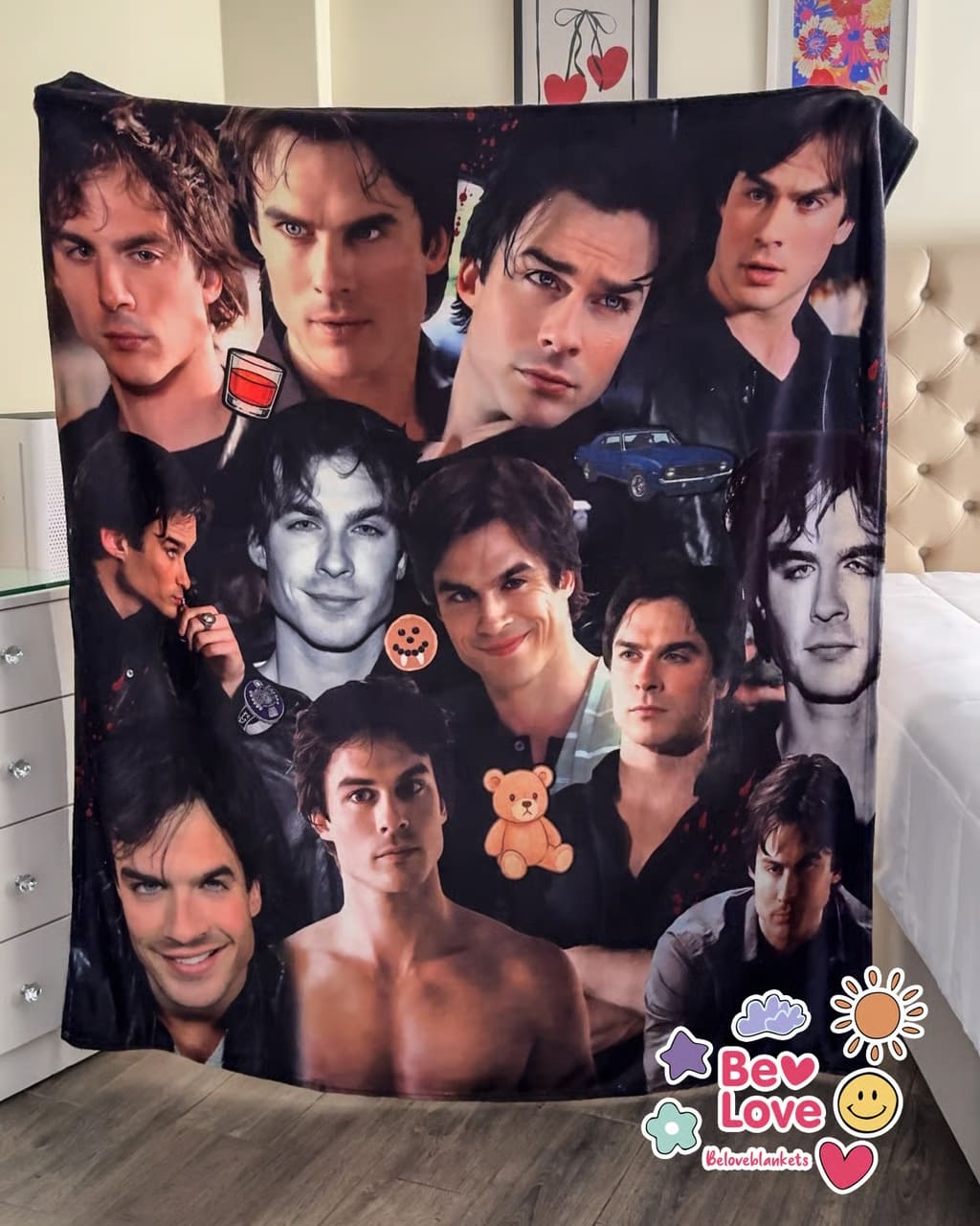 Damon Salvatore Blanket Quality Soft Warm