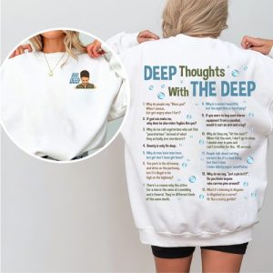 Alternative view of Deep Thoughts With The Deep 2 Sides T-Shirt, The Boys Movie