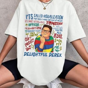 Version 2 Funny Delightful Derek T-Shirt, Strangerthings Movie