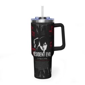 Leon Kennedy 40oz Tumbler, Gift For Fans - Image 7