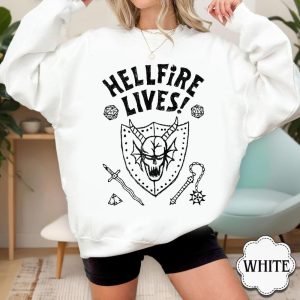 Alternative view of HellFire Lives Dustin T-Shirt, Strangerthings Movie