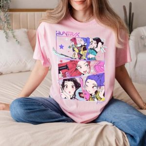 Alternative view of Mira, Rumi, Zoey Huntrix, Kpop Demon Hunters T-shirt