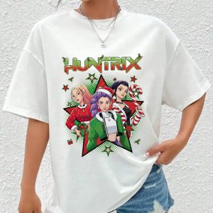Alternative view of Huntrix Christmas, Kpop Demon Hunters Sweatshirt
