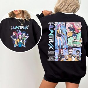 Alternative view of Huntrix Kpop Demon Hunters Version 4 2 Sides T-Shirt