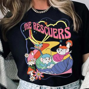 Alternative view of Mouse Leaf Boat The Rescuers Bernard Bianca T-Shirt