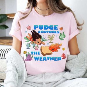 Alternative view of Pudge Controls The Weather Fish T-Shirt