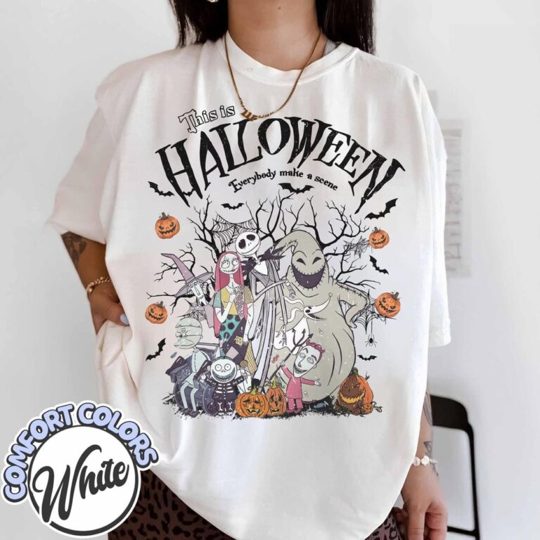 Jack Skellington, Sally Halloween, The Nightmare Before Christmas T-Shirt - Image 2
