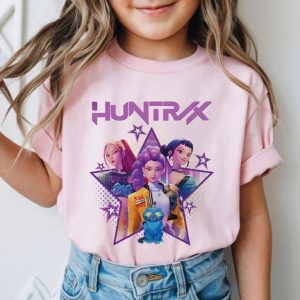 Alternative view of Huntrix Kpop Demom Hunters 2 Sides Kid, Youth T-Shirt